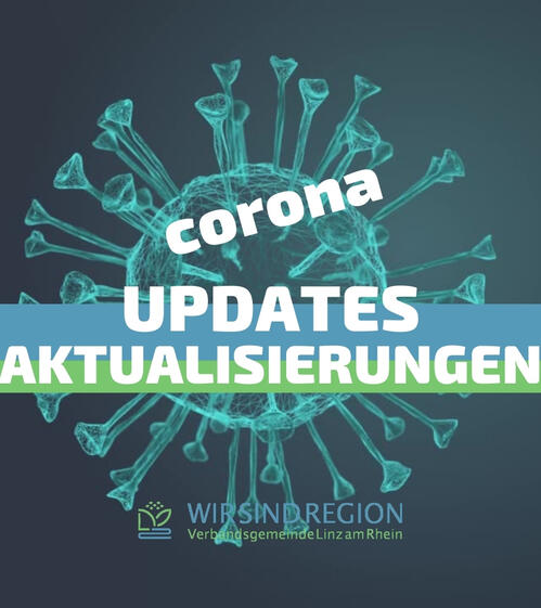 Updates und Aktualisierungen zum Corona-Virus für die Verbandsgemeinde Linz | Grafik © zwozwo8 Foto © canva