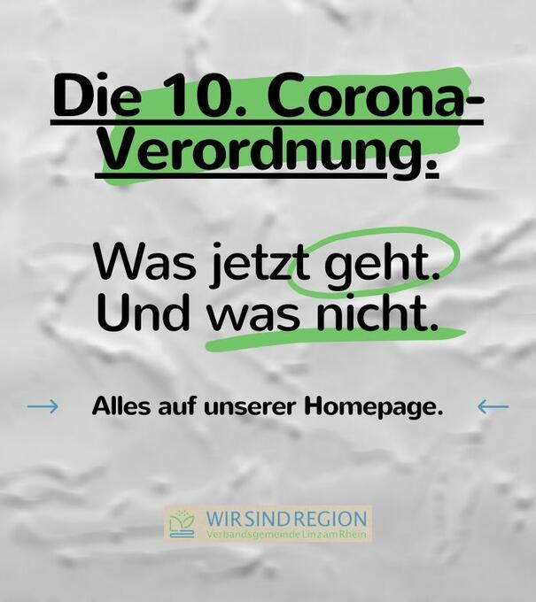 Zehnte Corona-Verordnung des Landes Rheinland-pFalz | Grafik © zwozwo8