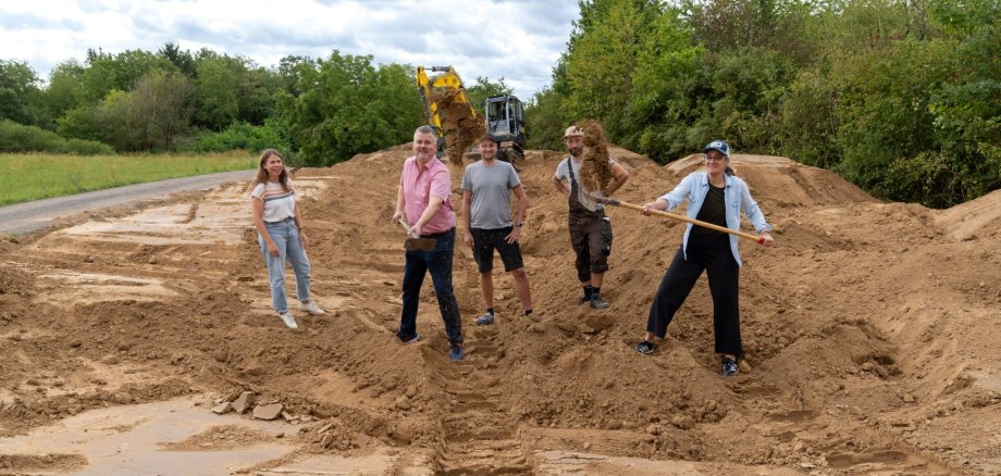 Spatenstich Dirt-Track-Strecke Leubsdorf