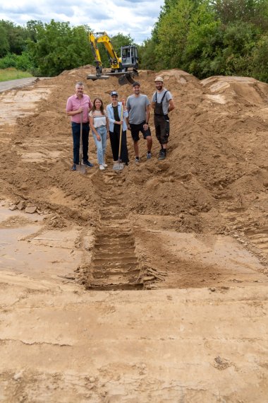 Spatenstich Dirt-Track-Strecke Leubsdorf